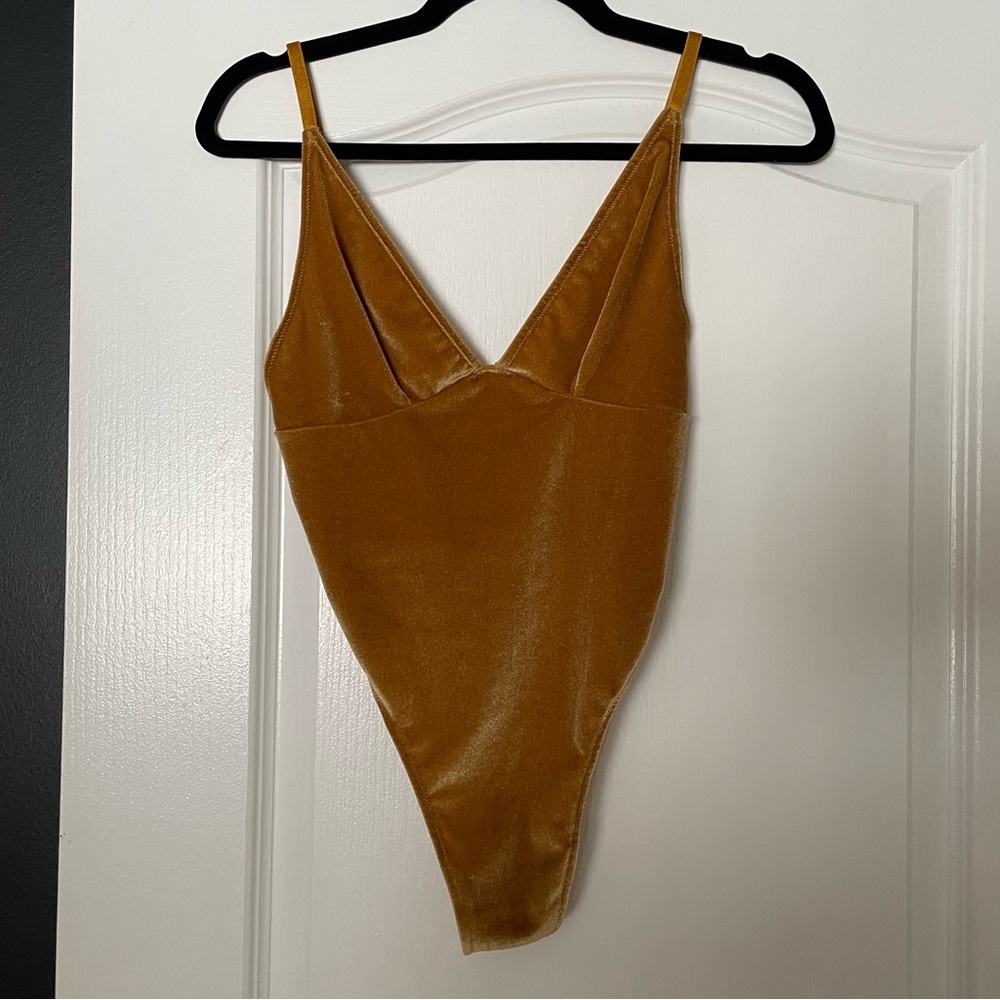 Forever 21 Velvet Bodysuit
